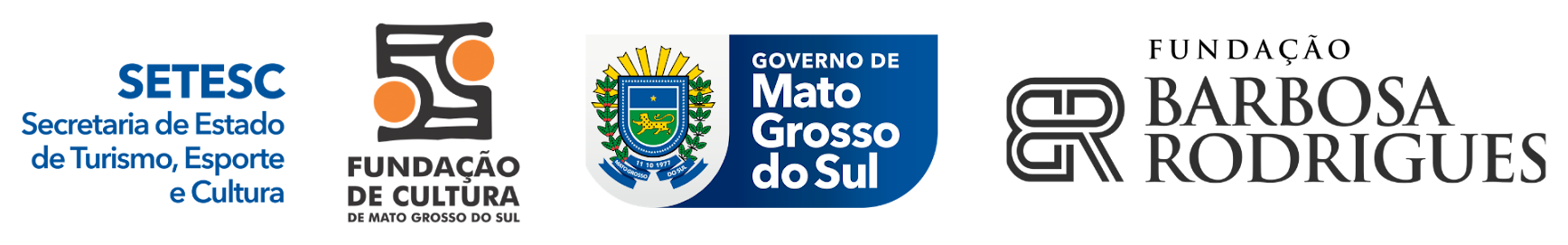 Realização e apoio: SETESC — Secretaria de Estado de Turismo, Esporte e Cultura; Fundação de Cultura de Mato Grosso do Sul; Governo de Mato Grosso do Sul; e Fundação Barbosa Rodrigues